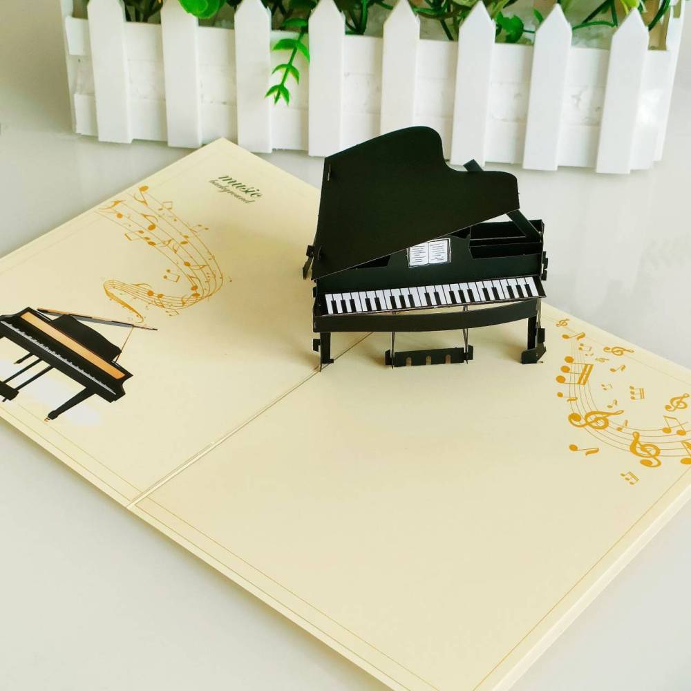 Piano Music Teachers' Day 3D Greeting Card（x1）