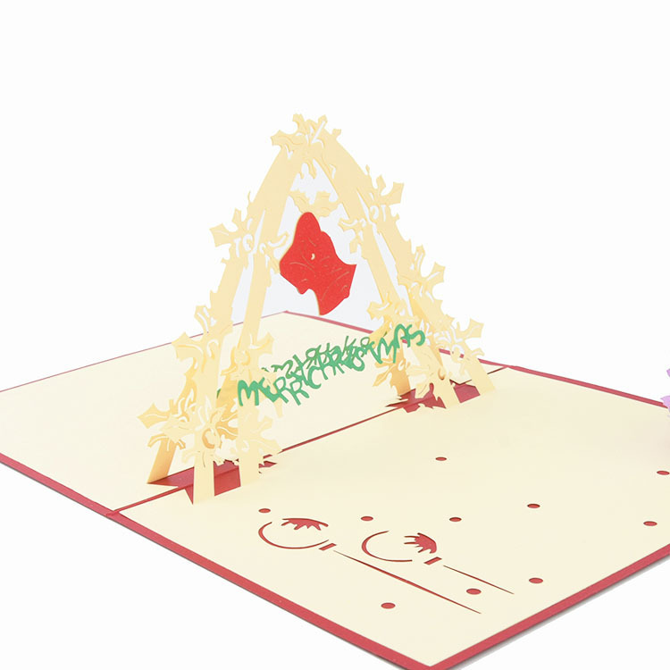 Bell Christmas 3D Greeting Card（x1）