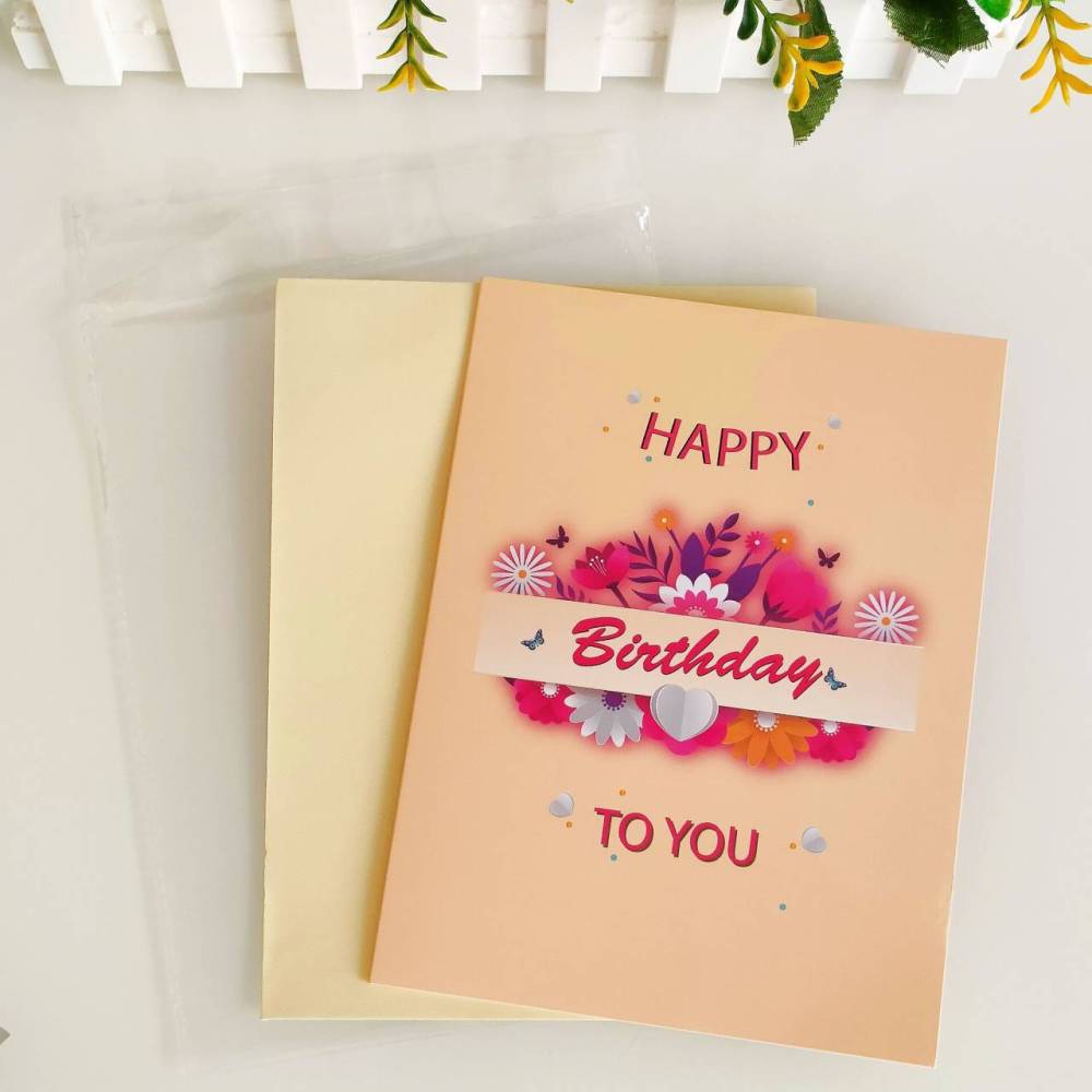 Happy Birthday 3D Greeting Card（x1）