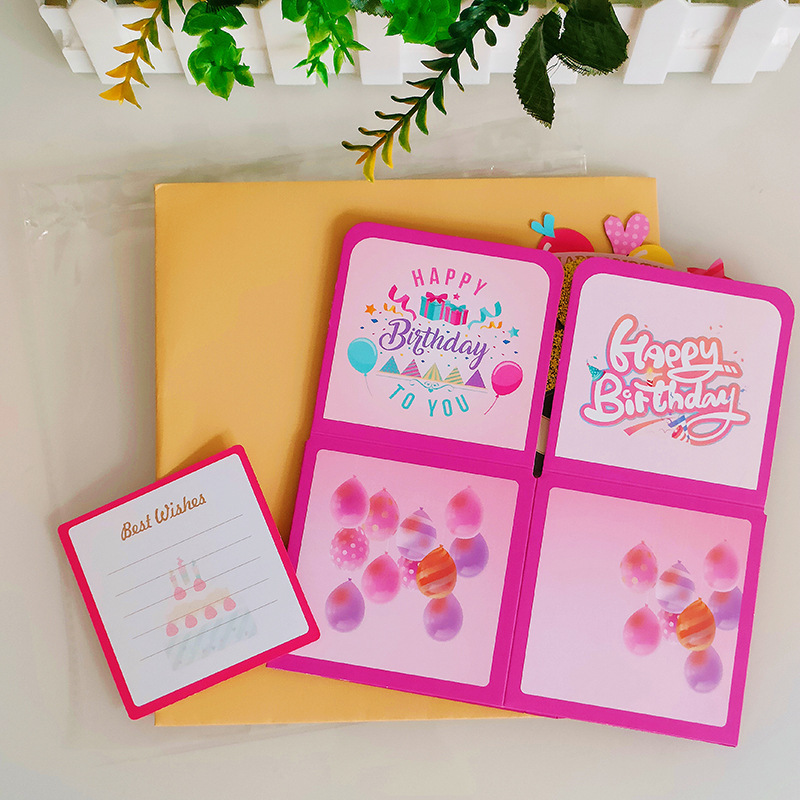 Happy 18th Birthday Pink 3D Greeting Card（x1）