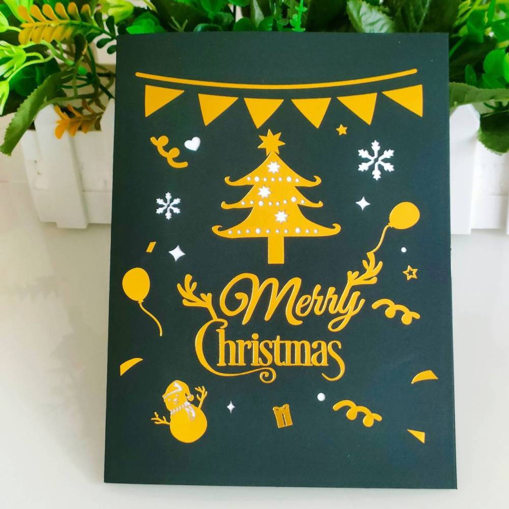 Merry Christmas Moose 3D Greeting Card（x1）