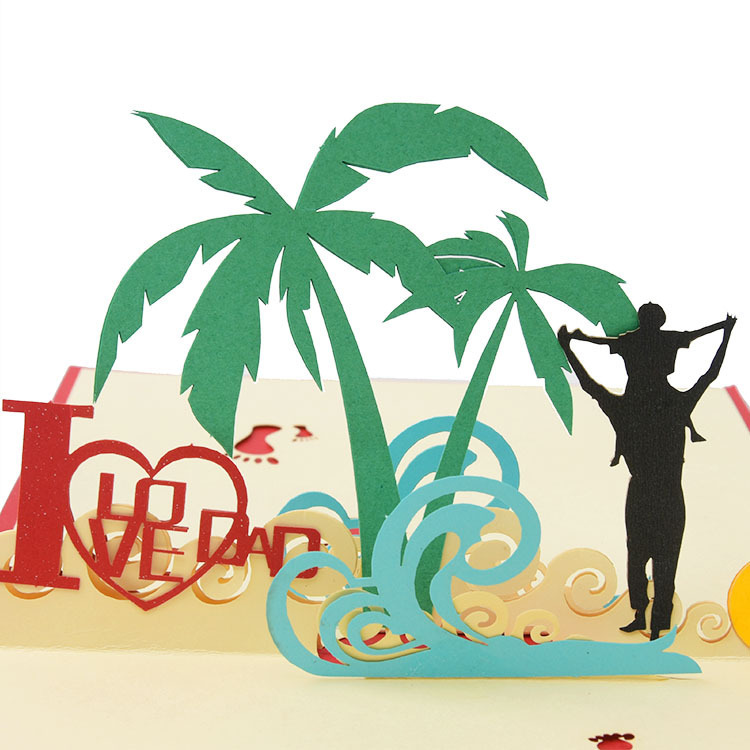 Father's Day 3D Greeting Card（x1）