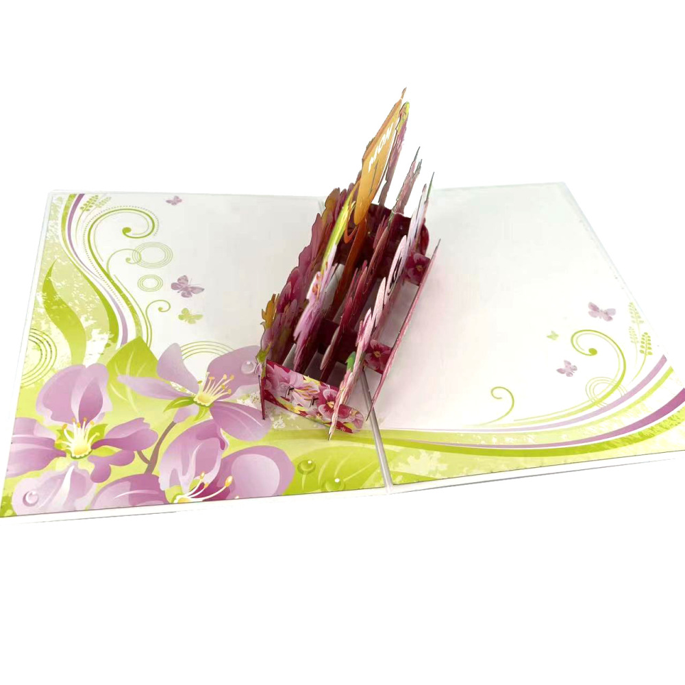 Flower Trophy Mother's Day 3D Greeting Card（x1）
