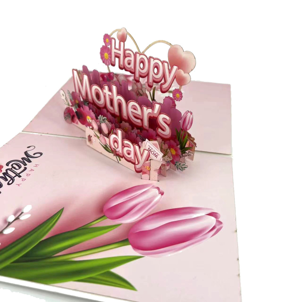 Tulip Happy Mother's Day 3D Greeting Card（x1）