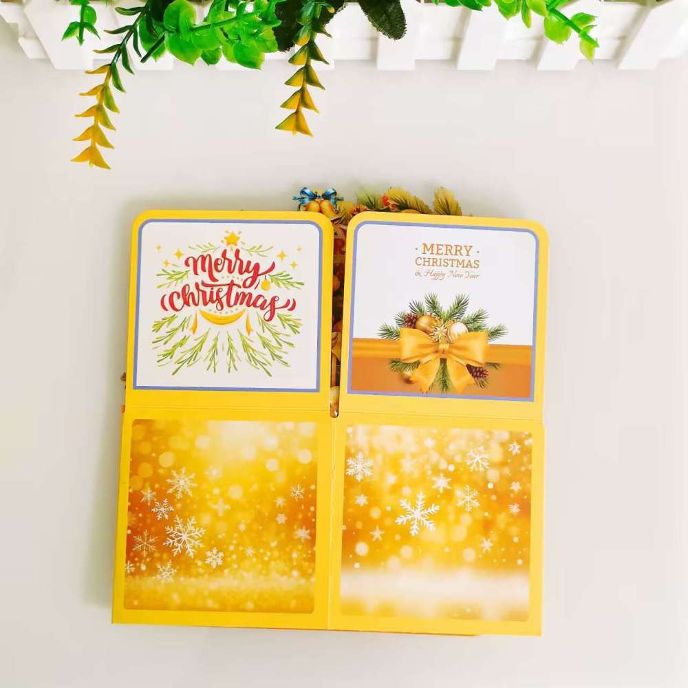 Yellow Christmas 3D Greeting Card Box（x1）