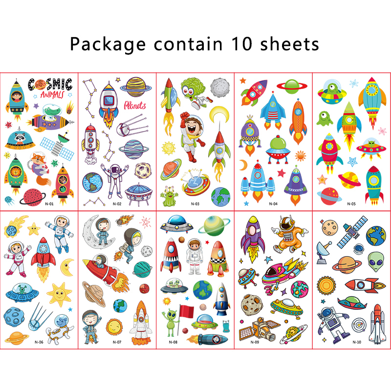 Cartoon Pirate Waterproof Tattoo Sticker Set（x1）