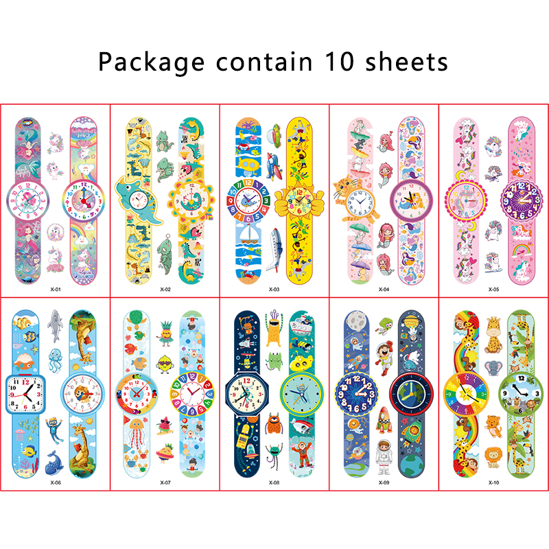 Children's Cartoon Watch Waterproof Tattoo Sticker Set（x1）
