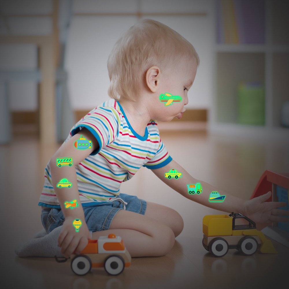 Vehicle Luminous Tattoos for Kids Set（x1）