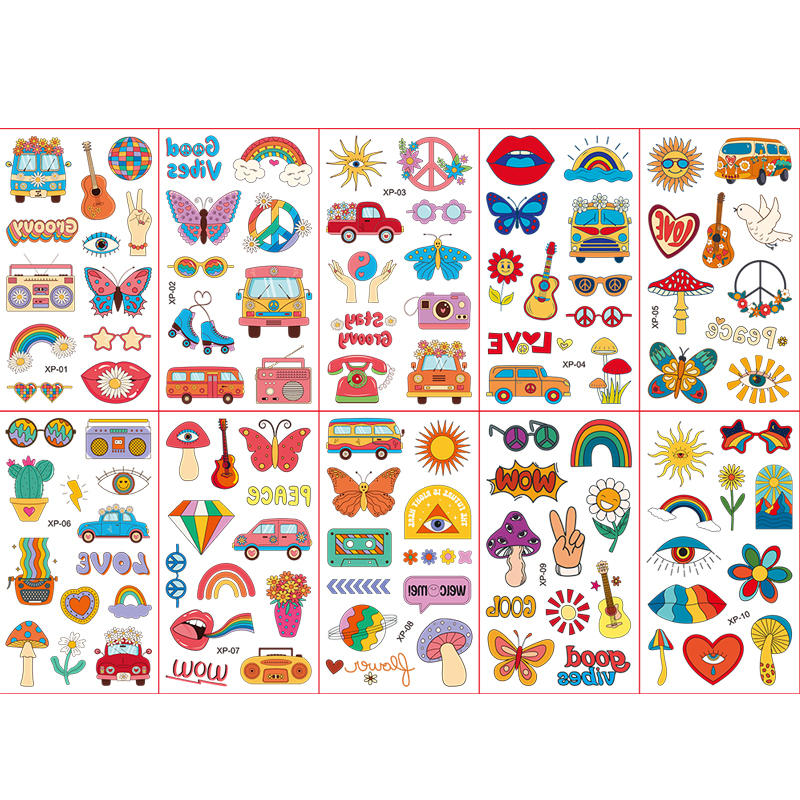 Children's Cartoon Watch Waterproof Tattoo Sticker Set（x1）
