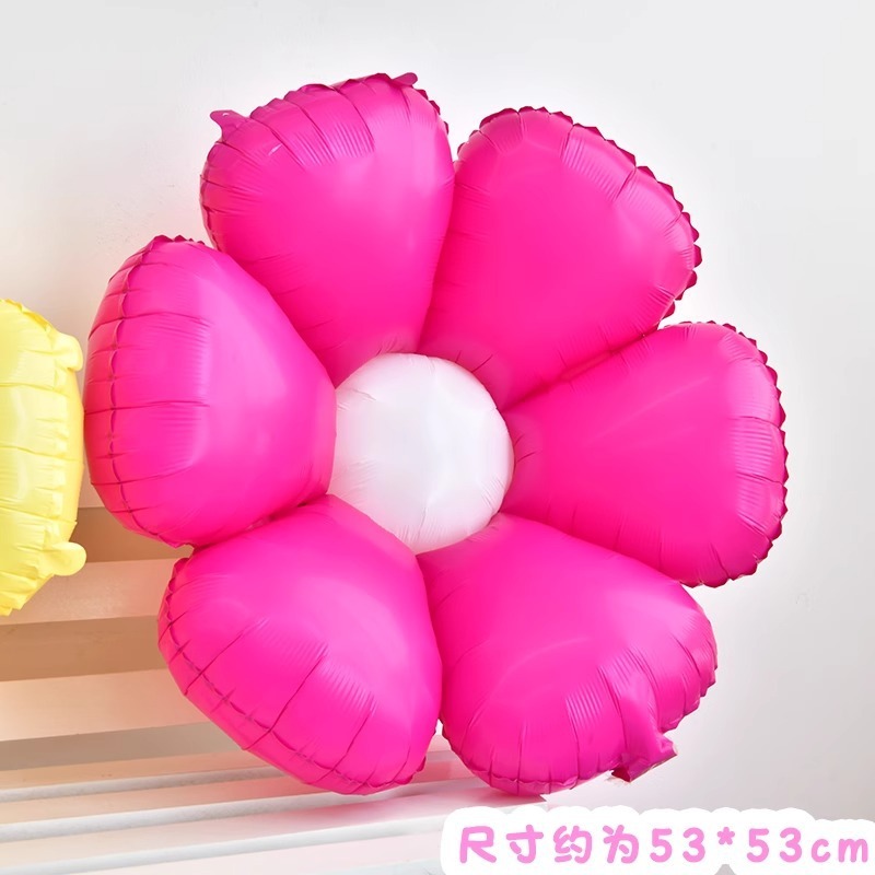 Macarons Candy-colored Small Daisies Sunflower Frangipani Balloons