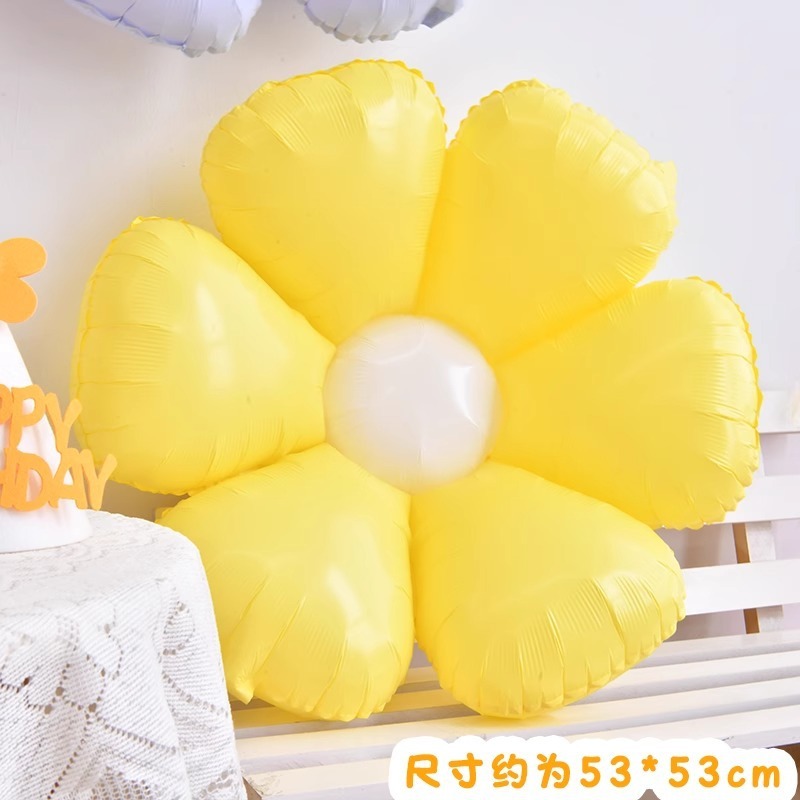 Macarons Candy-colored Small Daisies Sunflower Frangipani Balloons