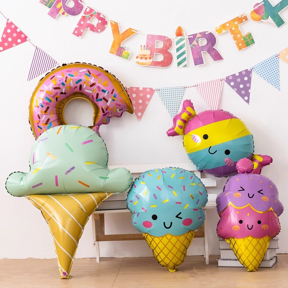 Watermelon Donut Cake Ice Cream Balloon