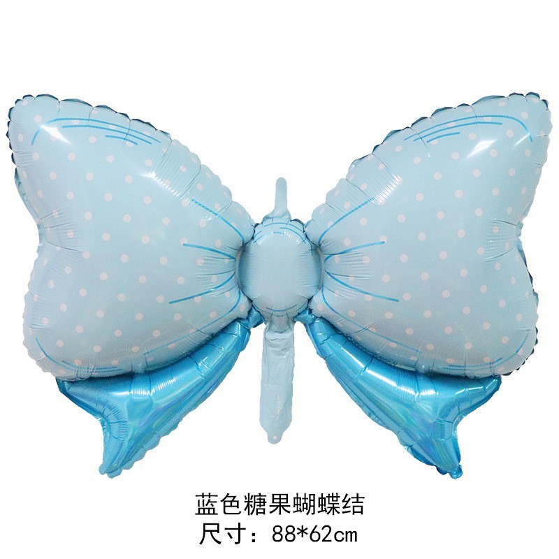 Pink Blue Birthday Princess Bow Balloon