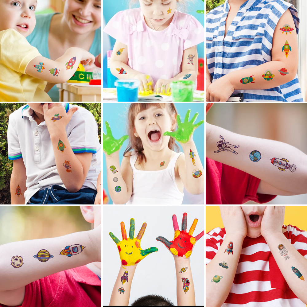 Cartoon Flower Fairies Tattoo Sticker Set（x1）