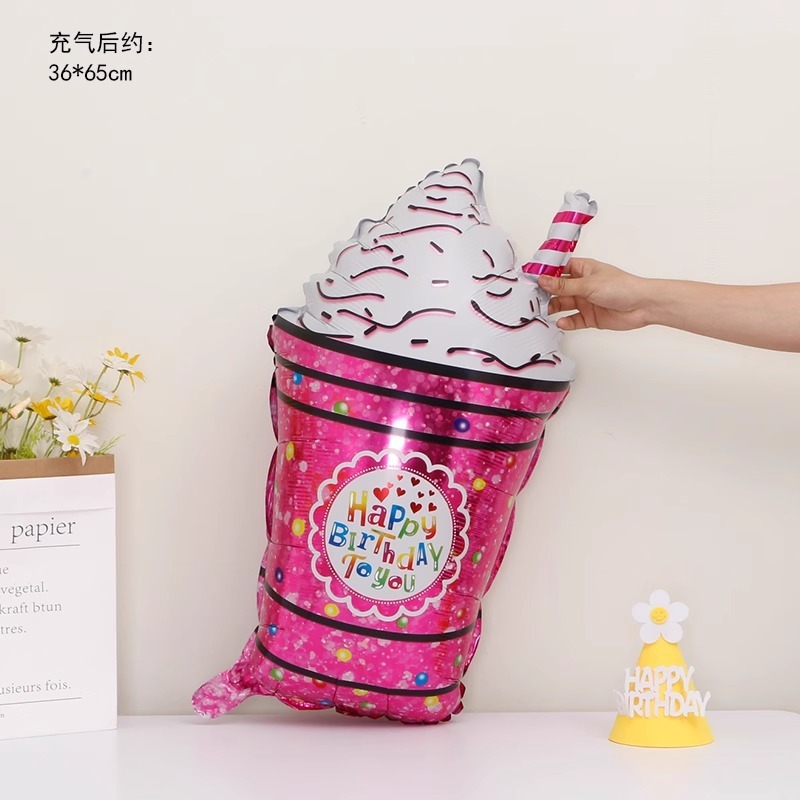 Watermelon Donut Cake Ice Cream Balloon