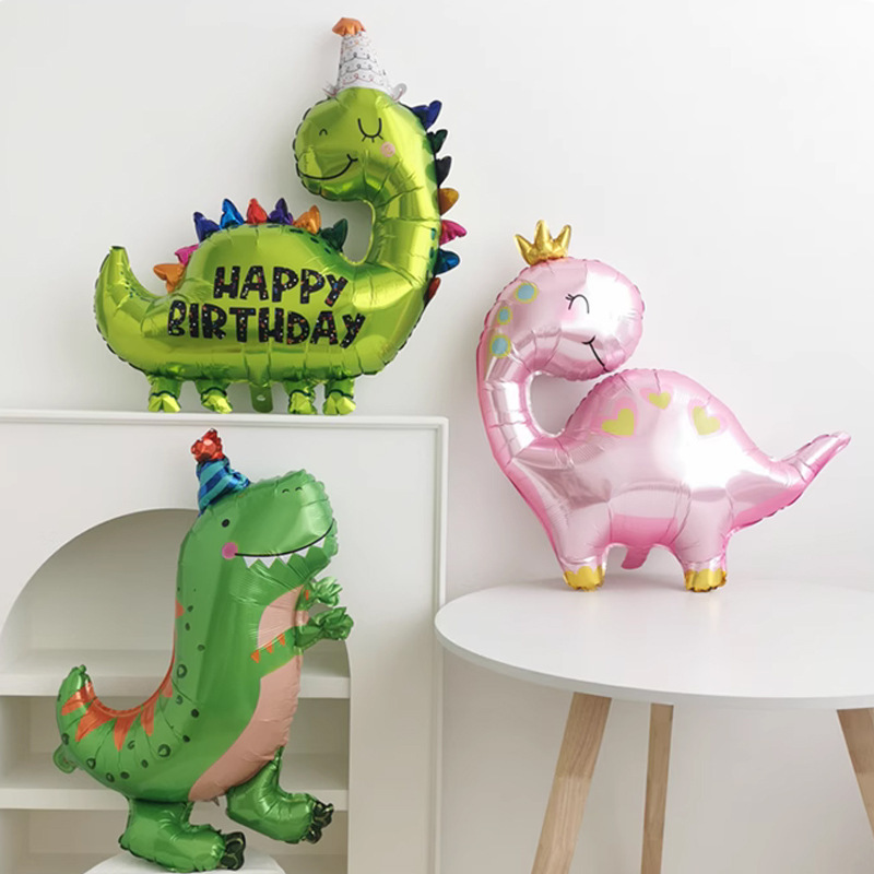Cartoon Cute Dinosaur Triceratops T-Rex Balloon