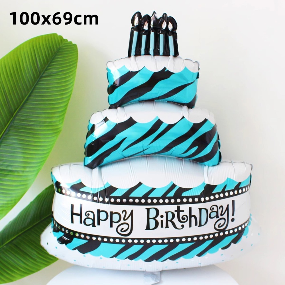 Standing Base Colorful Three-layer Cake Foil Balloon