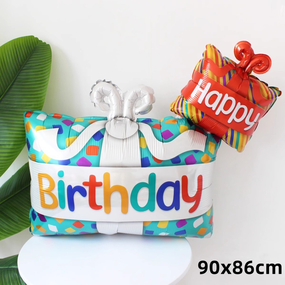 Photo Props Colorful Large Birthday Cake Foil Balloon