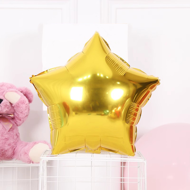 Monochrome Five-pointed Star Foil Balloon