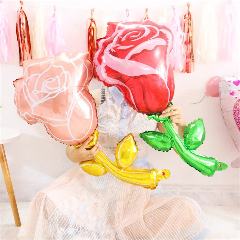 Valentine's Day Rose Foil Balloon