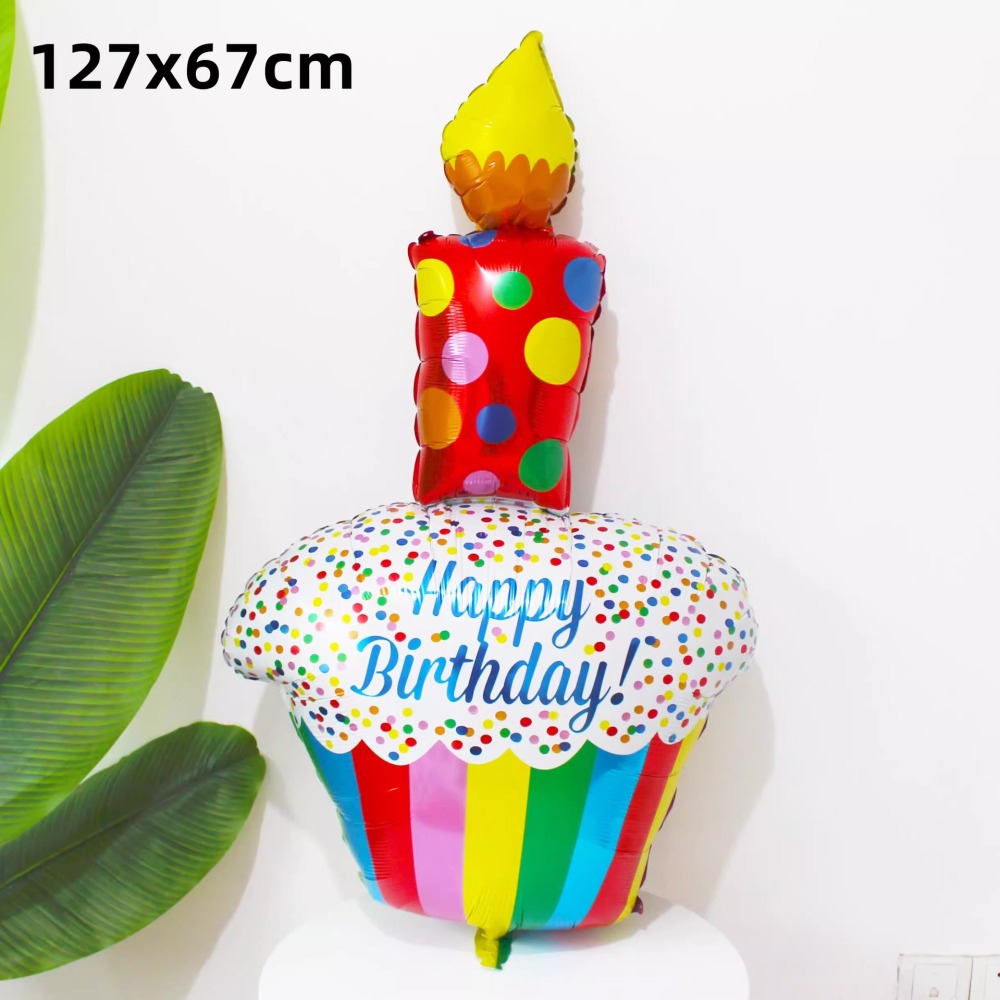 Standing Base Colorful Three-layer Cake Foil Balloon