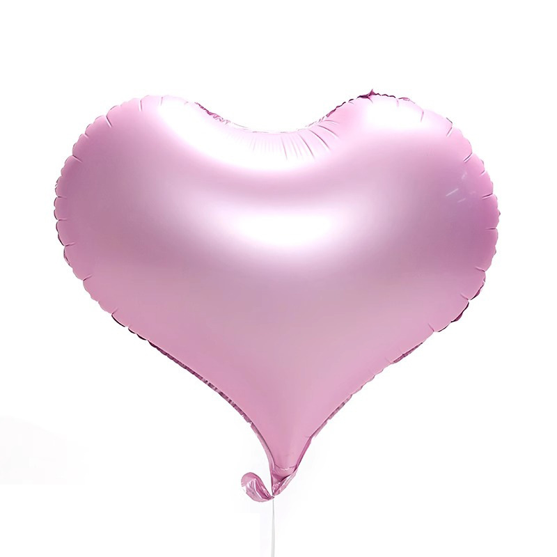 22 Inch Peach Heart Nylon Frosted Valentine Foil Balloon