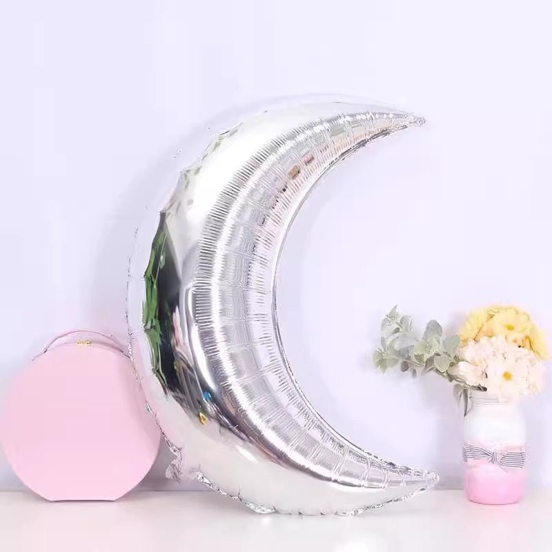 Moon Gold Silver Foil Balloon
