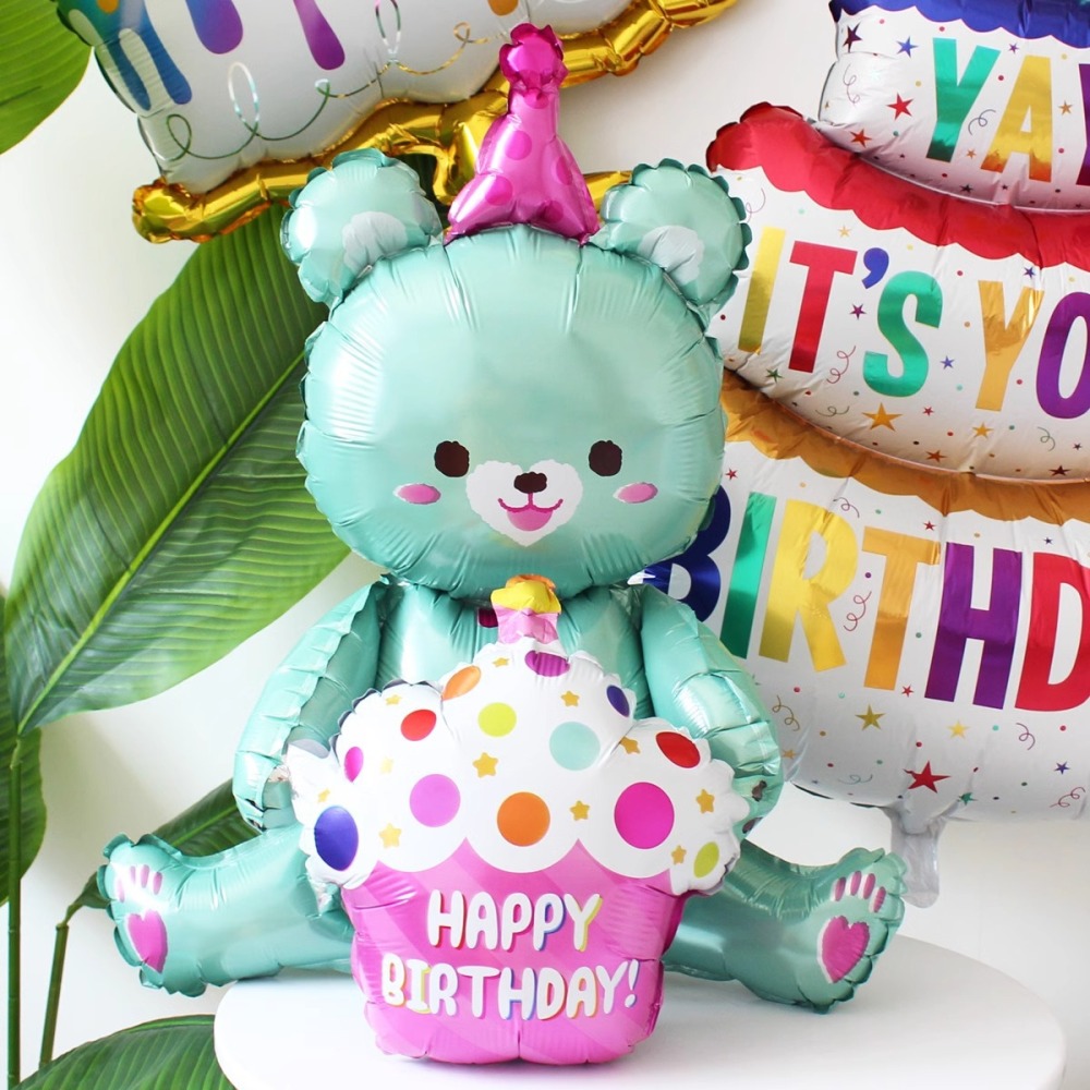 Photo Props Colorful Large Birthday Cake Foil Balloon