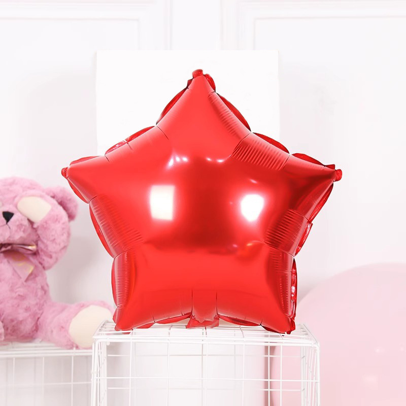 Monochrome Five-pointed Star Foil Balloon