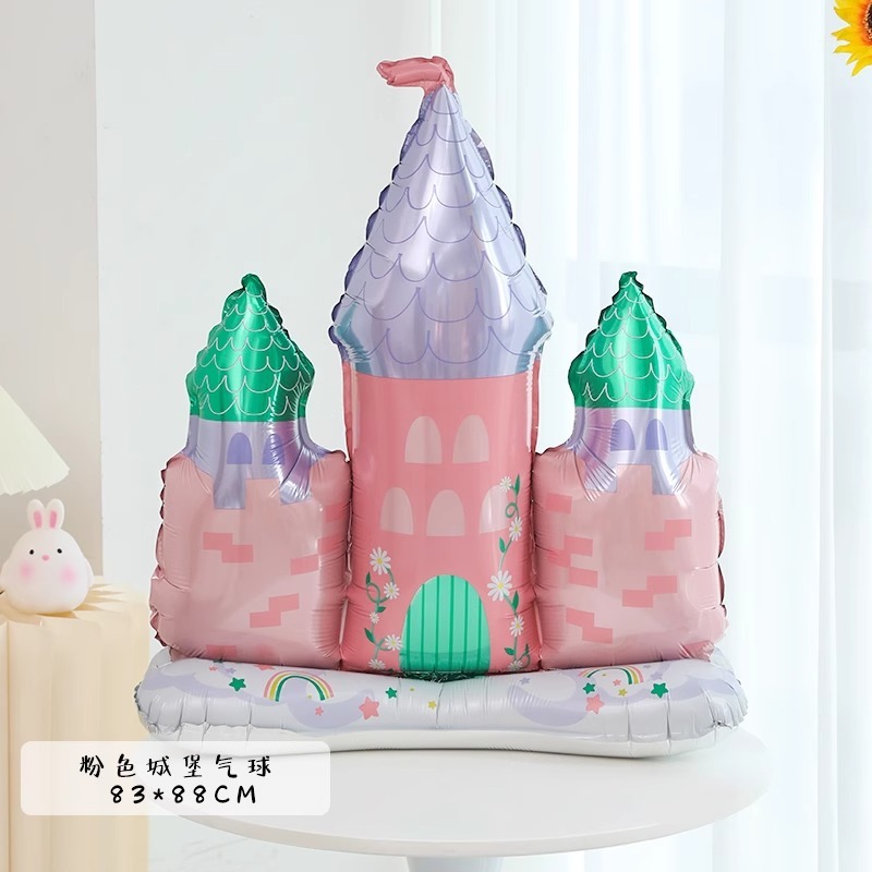First Birthday Cake Bear Castle Aluminum Foil Balloon