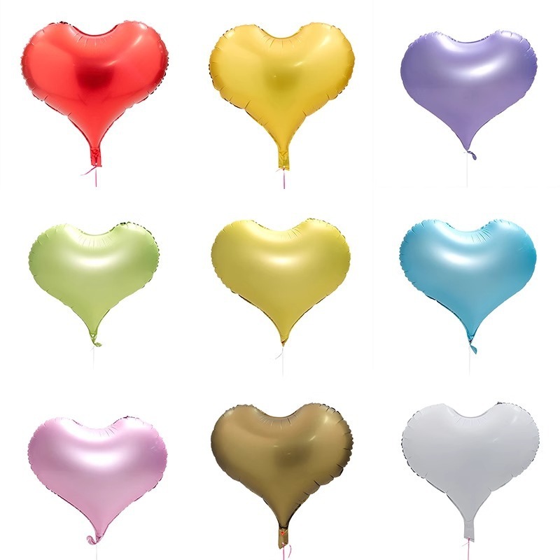 22 Inch Peach Heart Nylon Frosted Valentine Foil Balloon