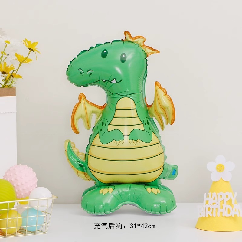 Forest 4D Three-dimensional Animal Cartoon Standing Base Animal Foil Balloon