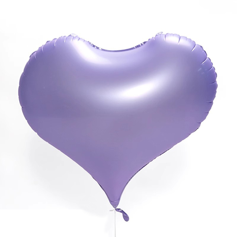 22 Inch Peach Heart Nylon Frosted Valentine Foil Balloon
