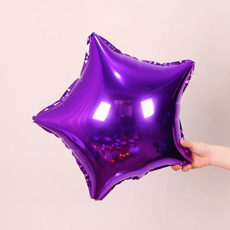 Monochrome Five-pointed Star Foil Balloon