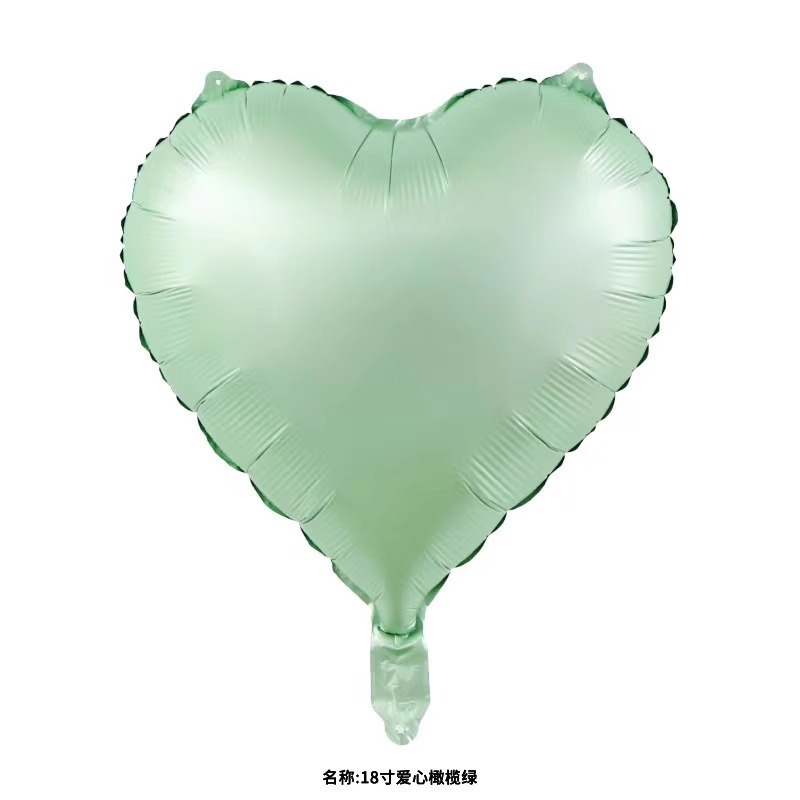 18-inch Vintage Cream Caramel Heart Foil Balloon With Five Pointed Stars