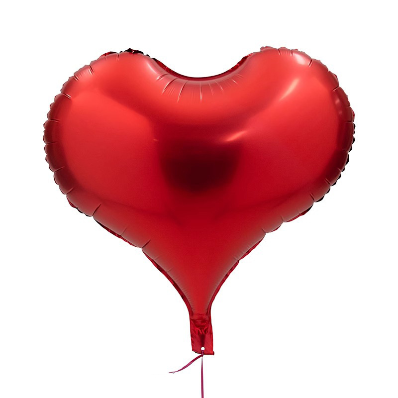 22 Inch Peach Heart Nylon Frosted Valentine Foil Balloon