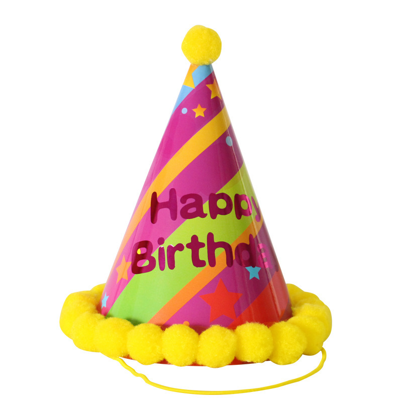 Pom Pom Kids Rainbow Birthday Hat（x1）