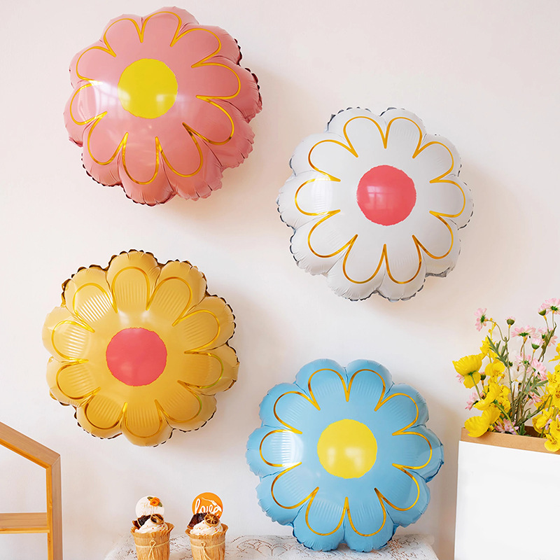 Fresh Daisy Flowers Foil Balloon