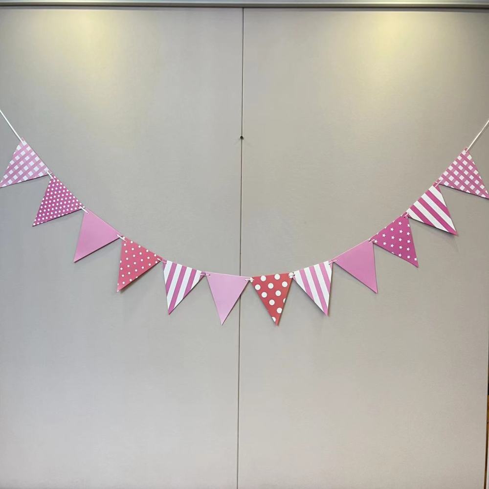 Trojan Birthday Party Decorated Pennant Banners