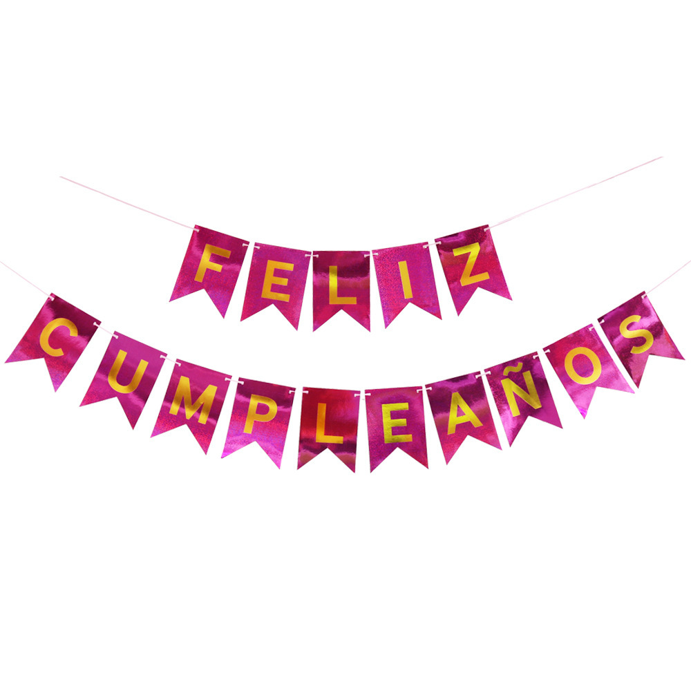 Laser Feliz Cumpleanos Pulls Flag In Spanish Happy Birthday Letter Banne