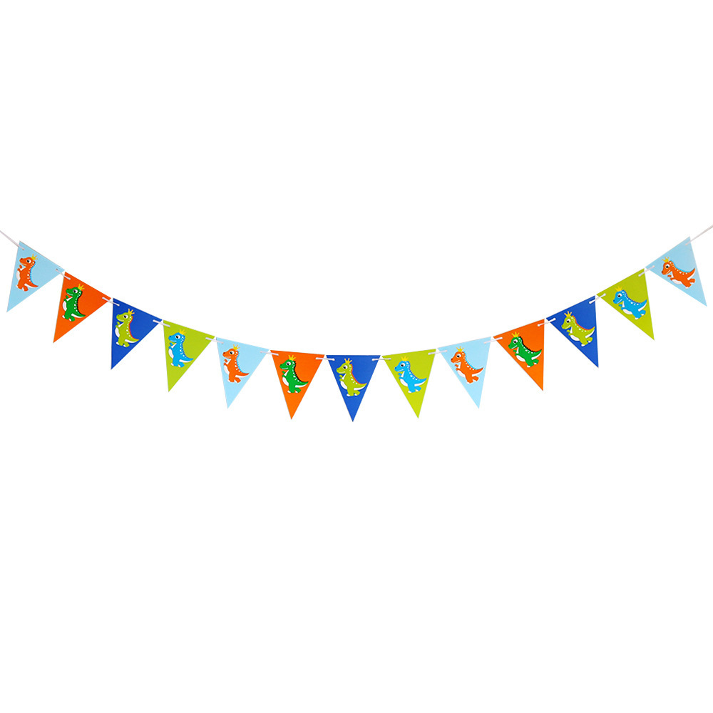 Dinosaur Themed Party Happy Birthday Banner