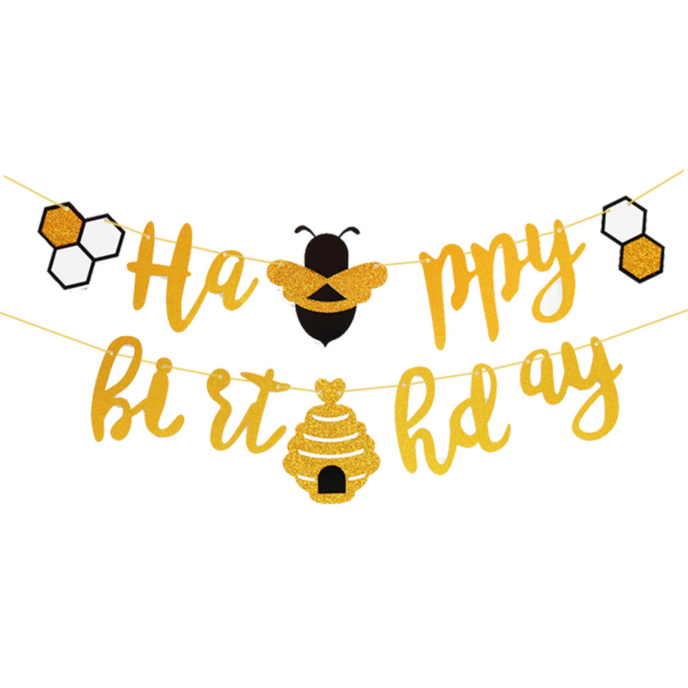 Party Outfit Bees Honey Animal Banners Pennants Decorate The Holiday
