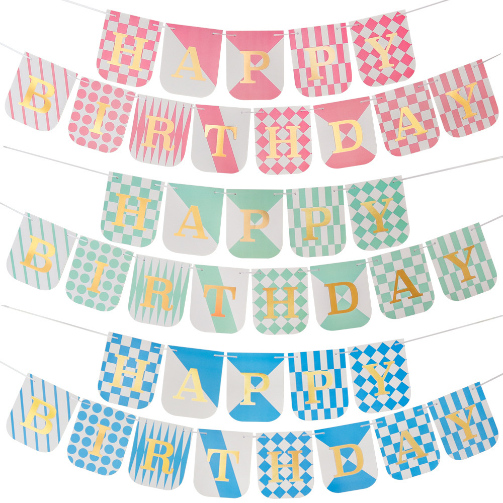 Half-circle Birthday Banner Happy Birthday Banner