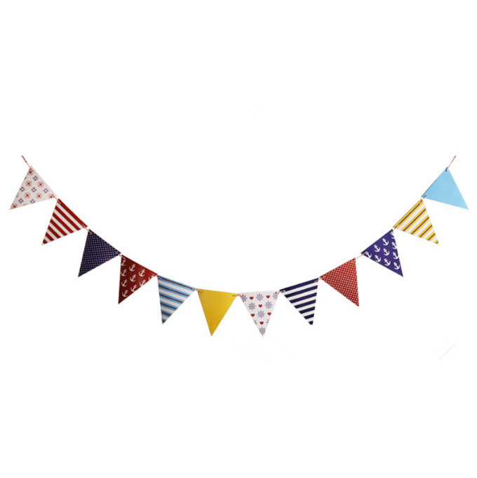 Trojan Birthday Party Decorated Pennant Banners
