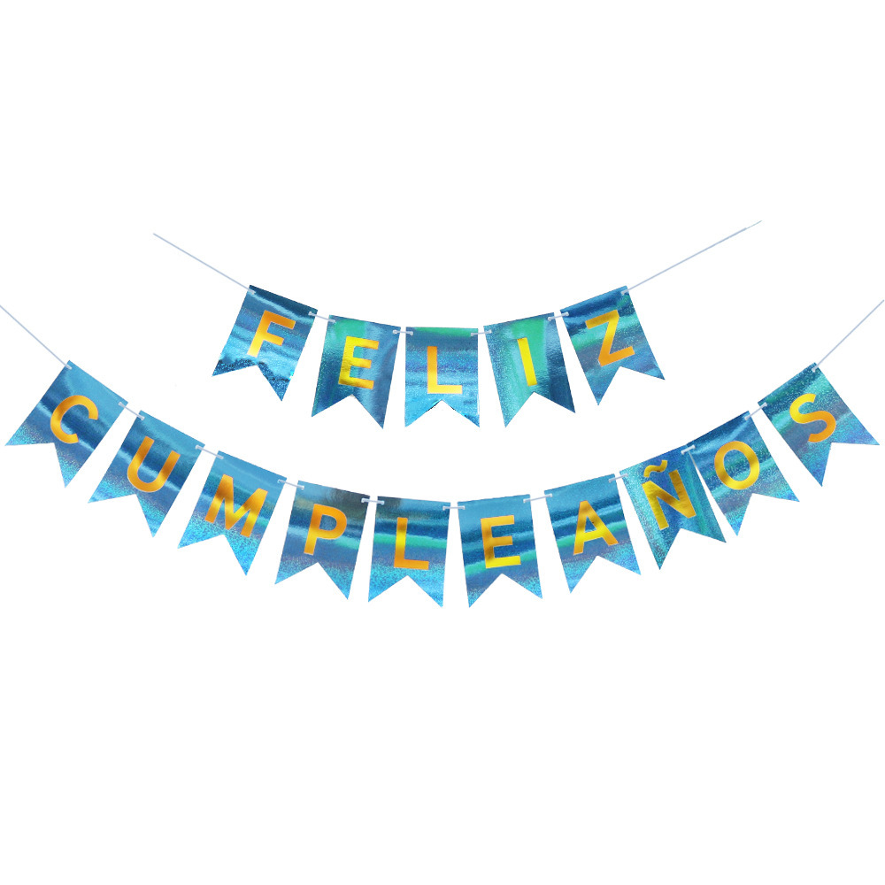 Laser Feliz Cumpleanos Pulls Flag In Spanish Happy Birthday Letter Banne