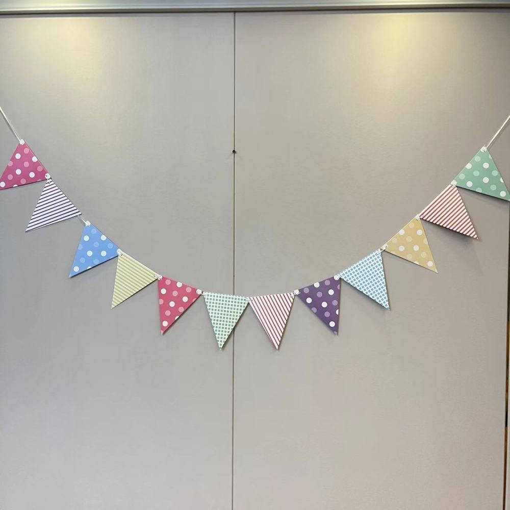 Trojan Birthday Party Decorated Pennant Banners