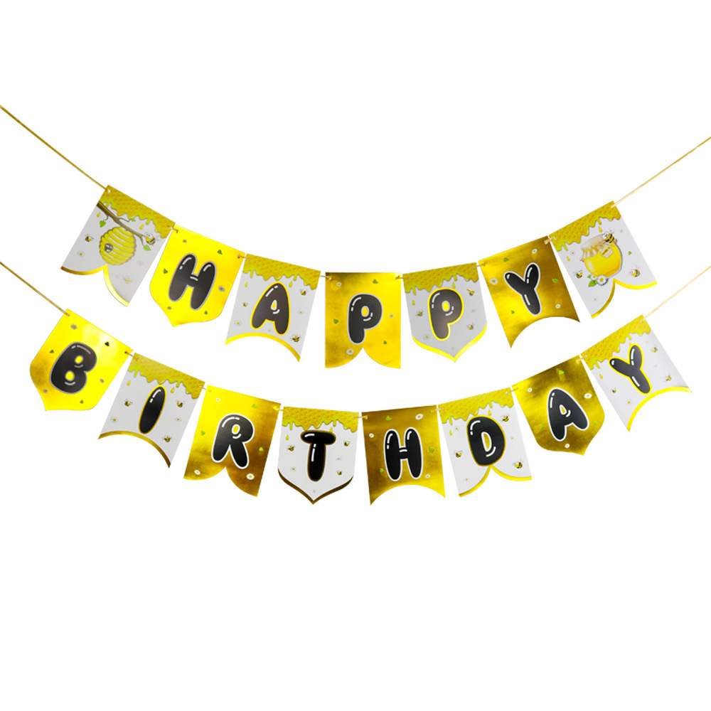 Party Outfit Bees Honey Animal Banners Pennants Decorate The Holiday