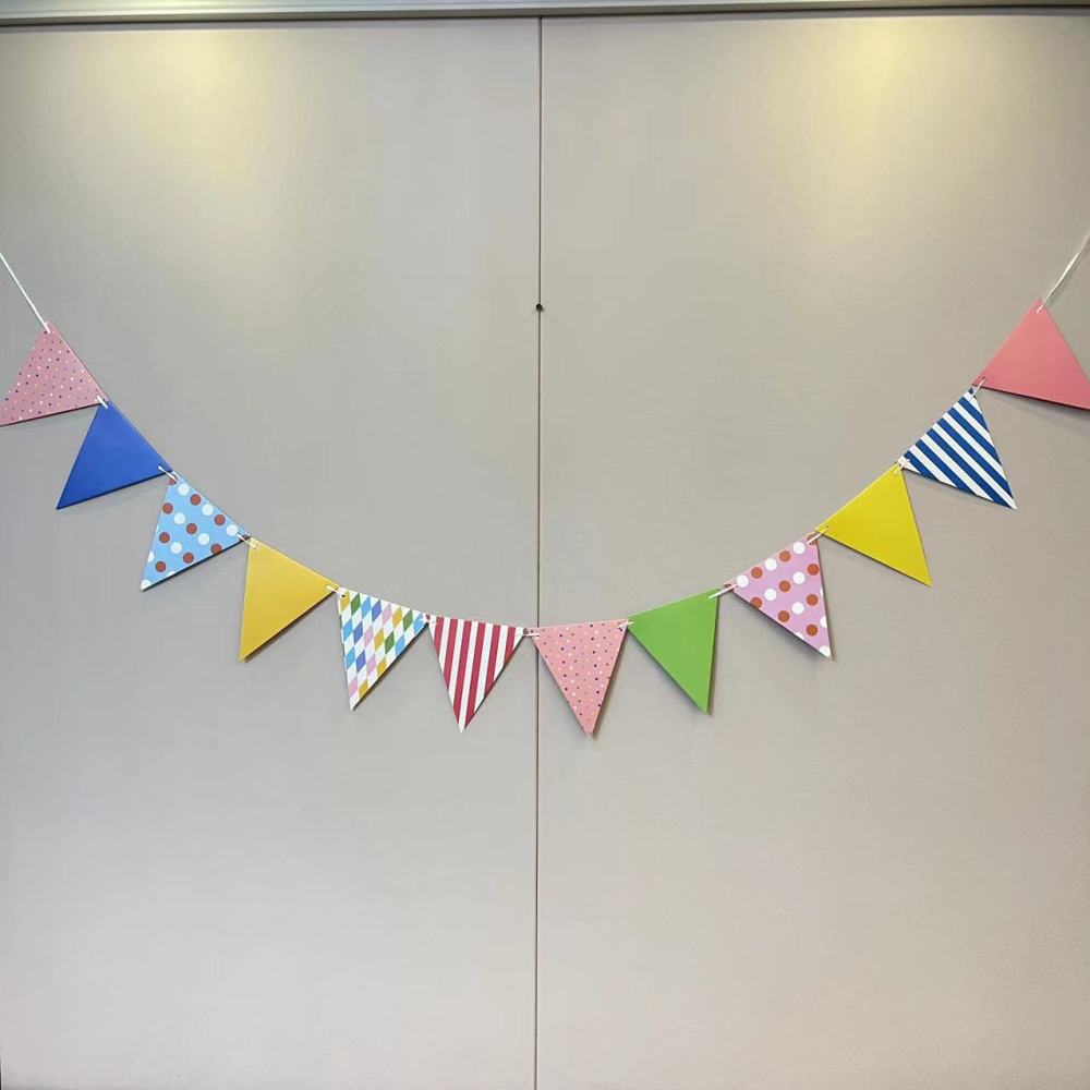 Trojan Birthday Party Decorated Pennant Banners