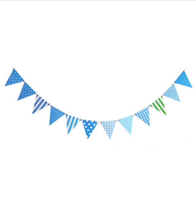 Trojan Birthday Party Decorated Pennant Banners