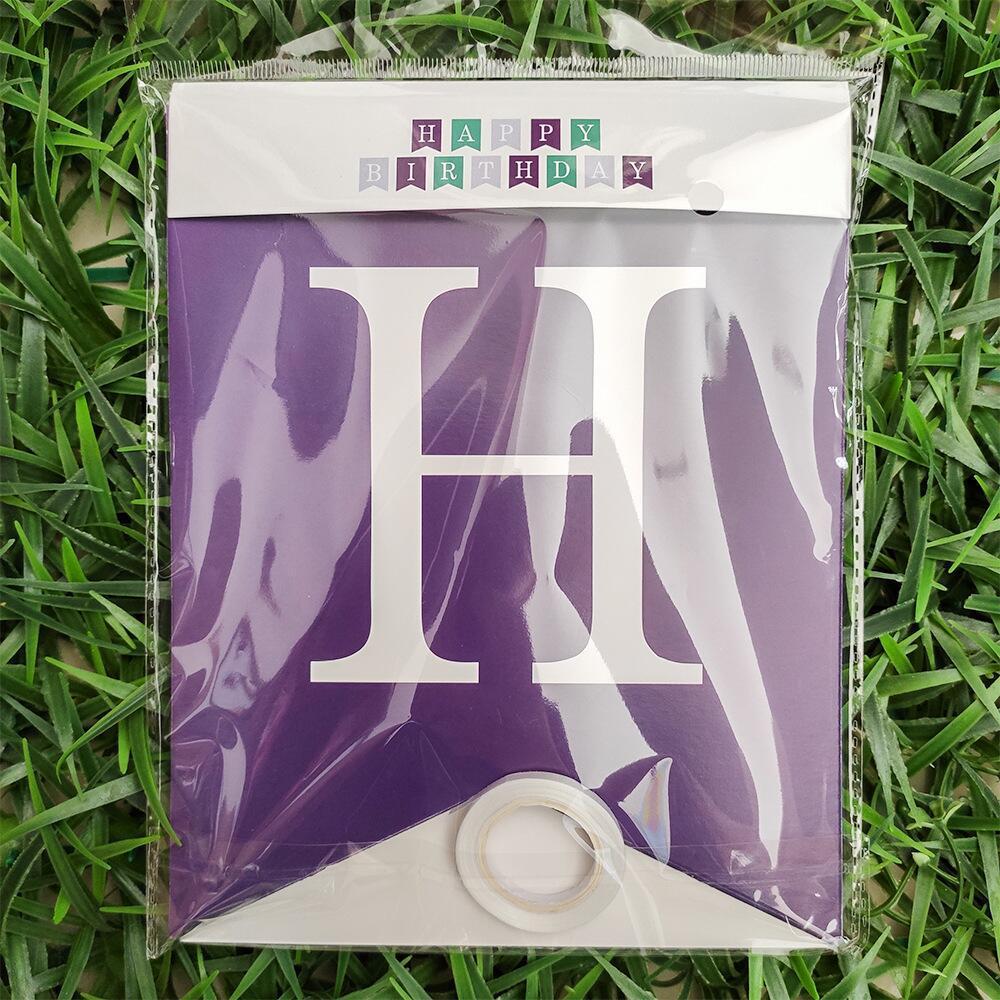 Large Size Happy Birthday Banner In English Letters
